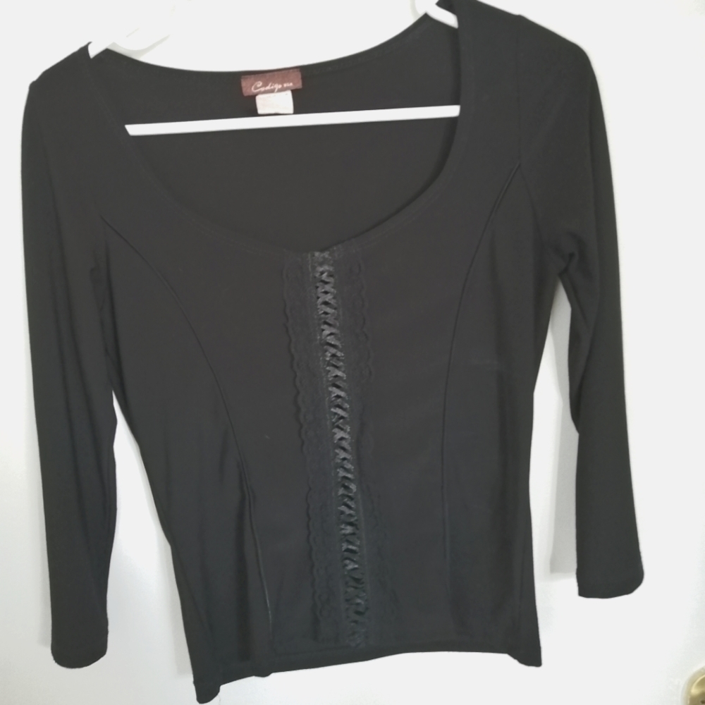 Y2K Black Corset Top